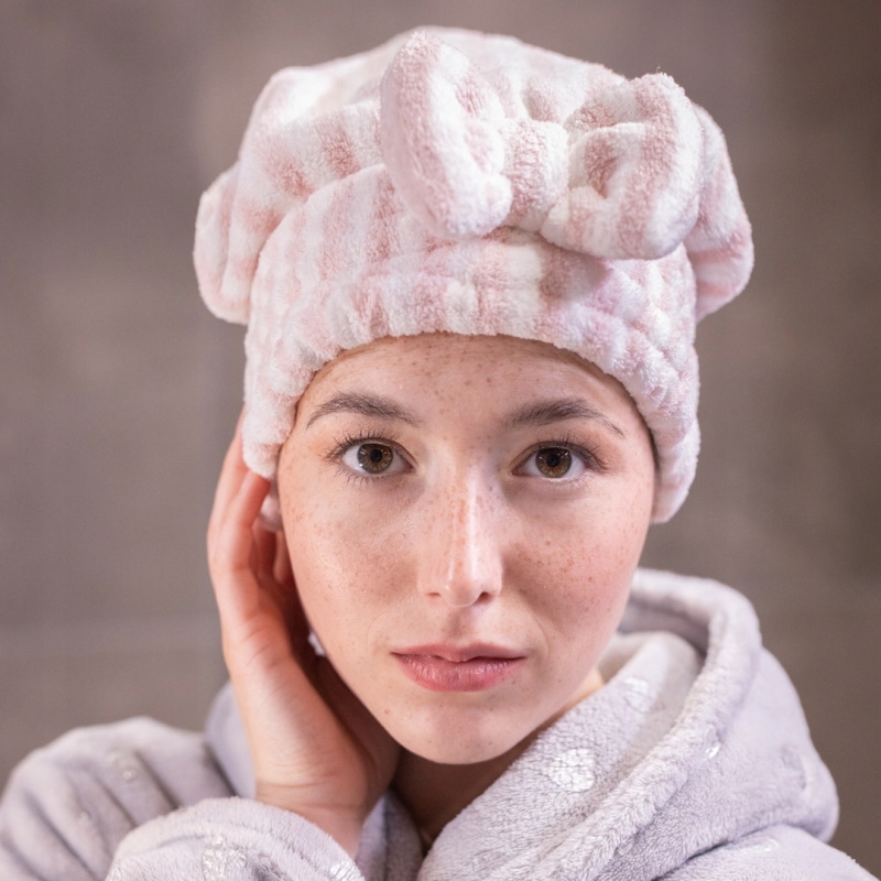 Czepek do włosów z mikrofibry róż Trust My Sister Kod producenta 5902539715361