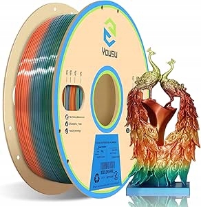 Pla filament Silk 1,75 mm 1000 g Vícebarevný Pro 3D Tiskárny Lesklý Fbg