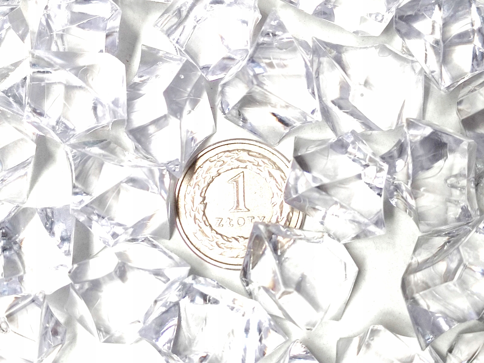 

Kryształki Kamyczki Diamenty Bezbarwne 1LITR Clear