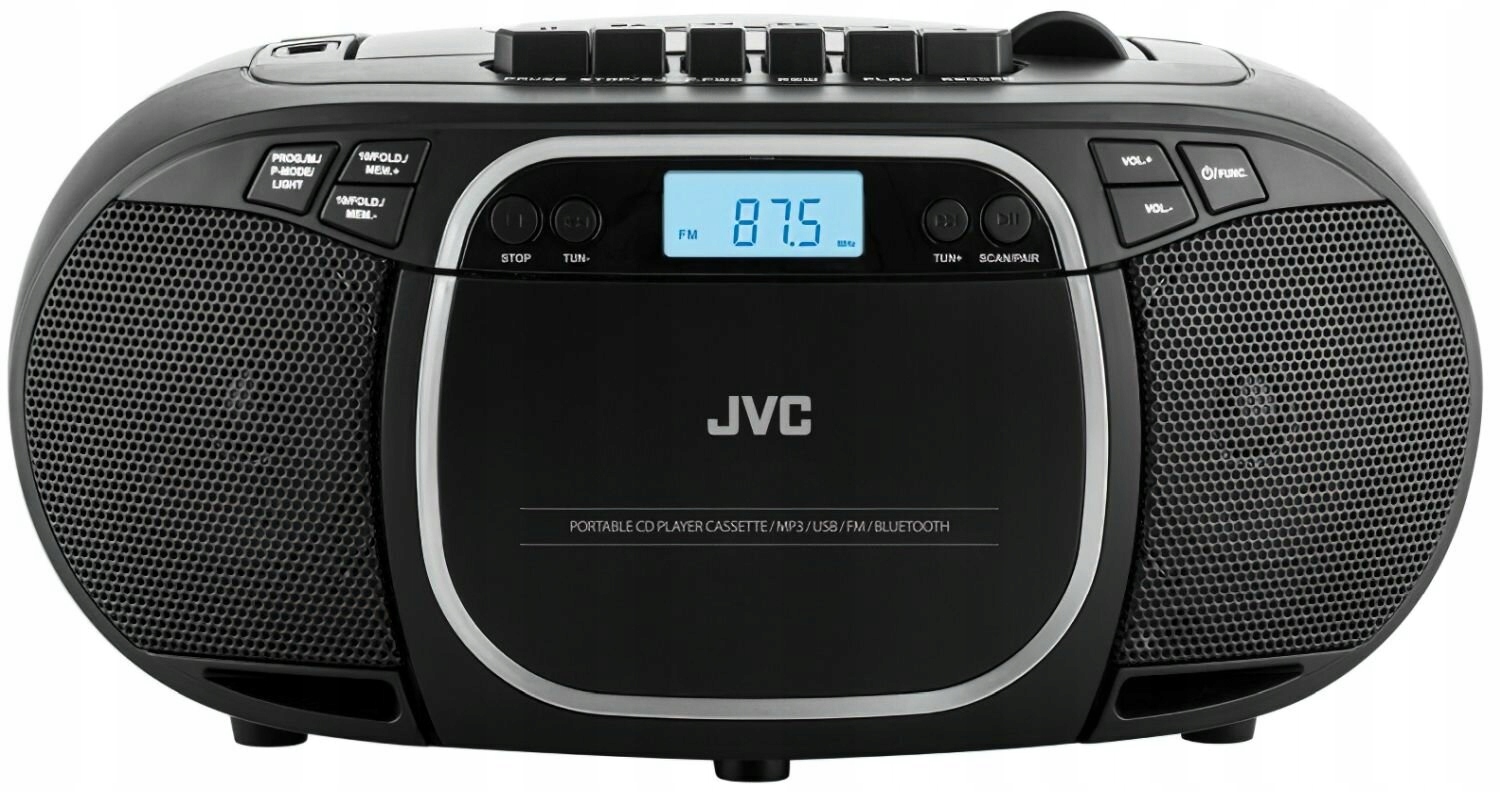 Boombox Jvc Rádioprehrávač CD Usb LCD displej MP3 Rádio čierne RC-E451B
