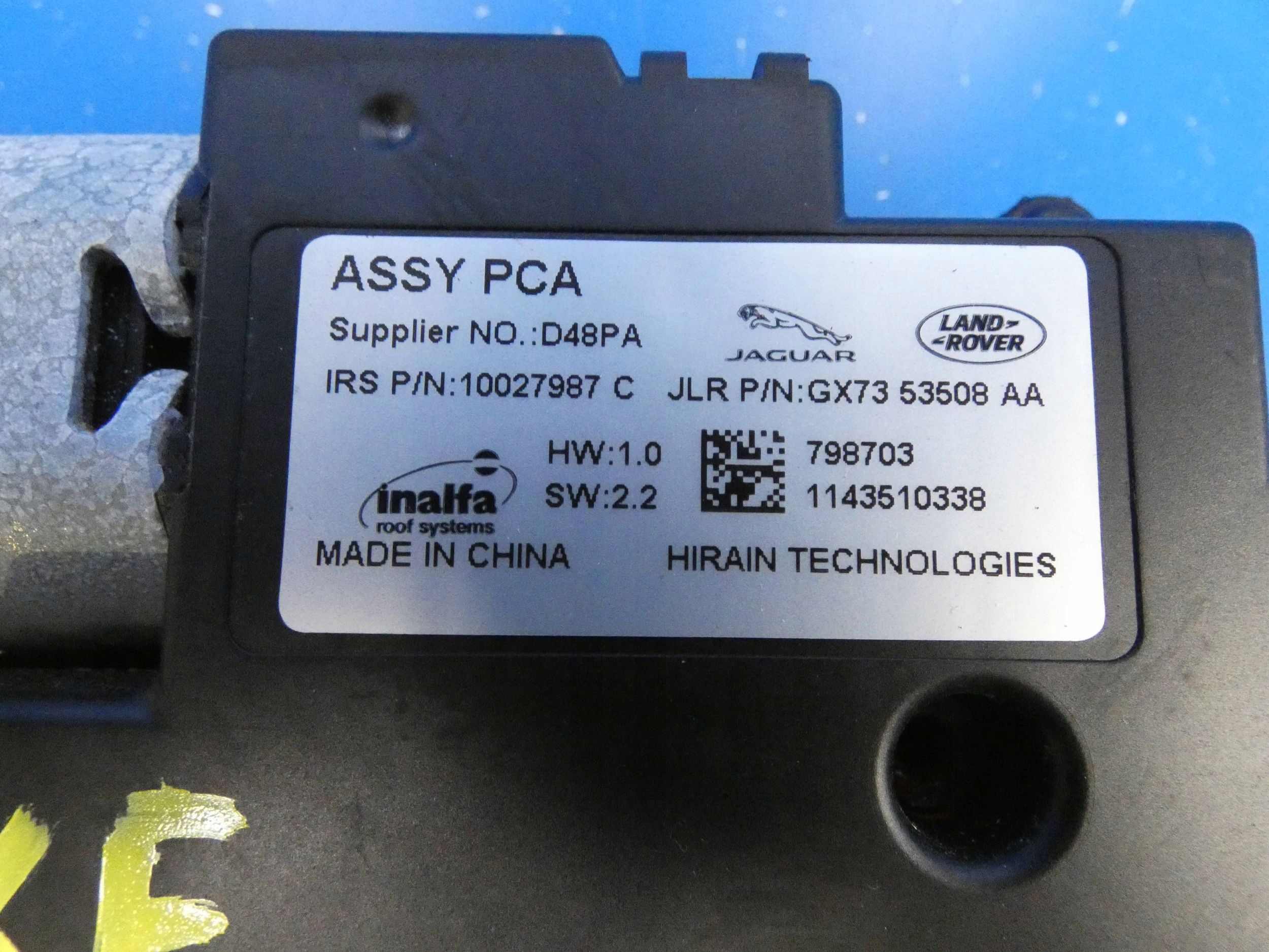 JAGUAR XE X760 XF II X260 Motor Motor Schiebedach