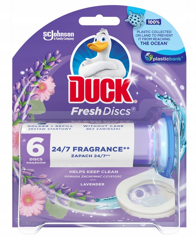 

Duck krążek żelowy do wc 36l lawenda