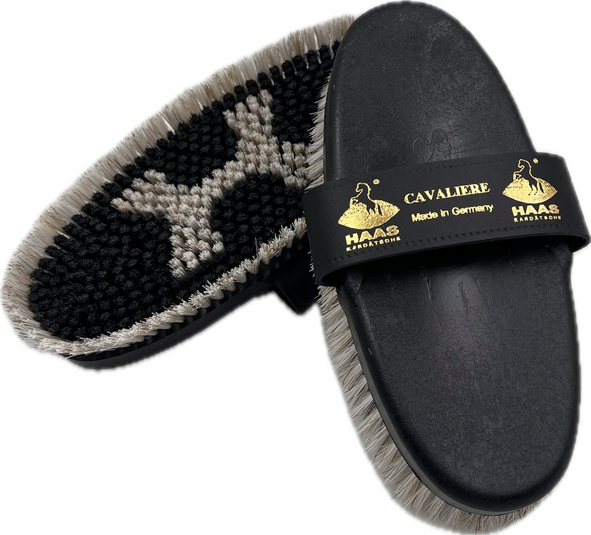 Haas, Szczotka wygładzająca, Cavaliere Laides biało-czarny