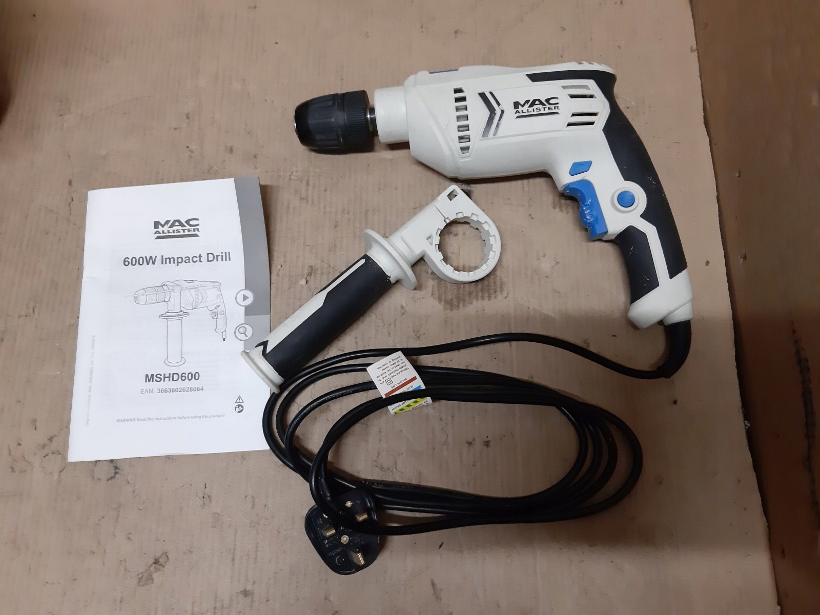 WIERTARKA UDAROWA MACALLISTER MSHD600 + WALIZKA Moc 551 - 850 W