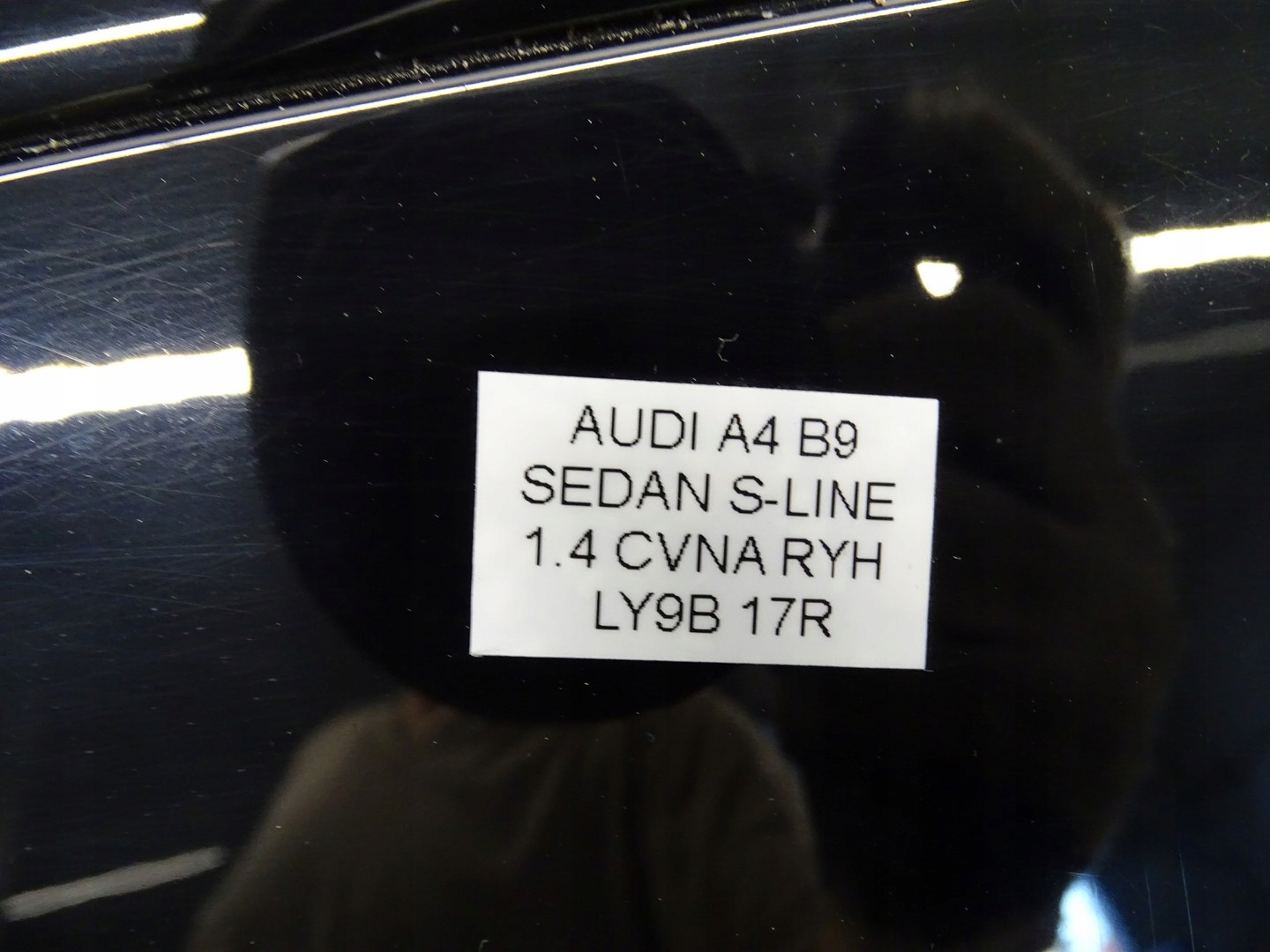 door left rear part left rear. AUDI A4 B9 sedan 15- LY9B