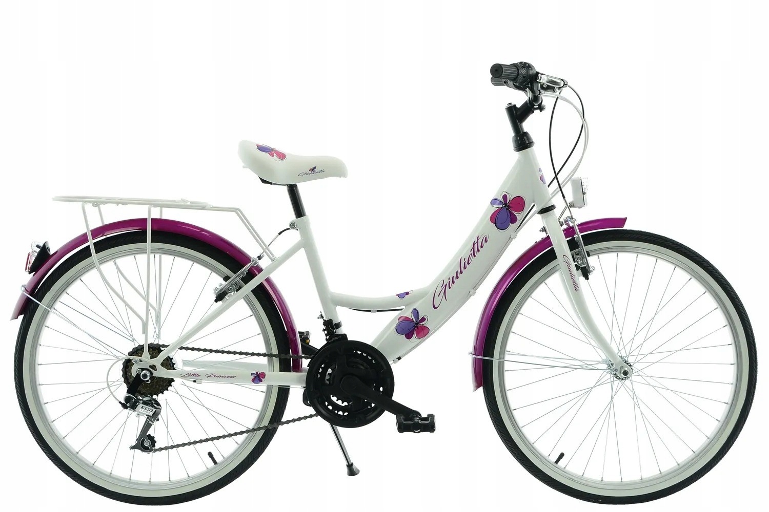 Rower 24 Kands Laguna Giulietta Eko Różowo-biały Mat
