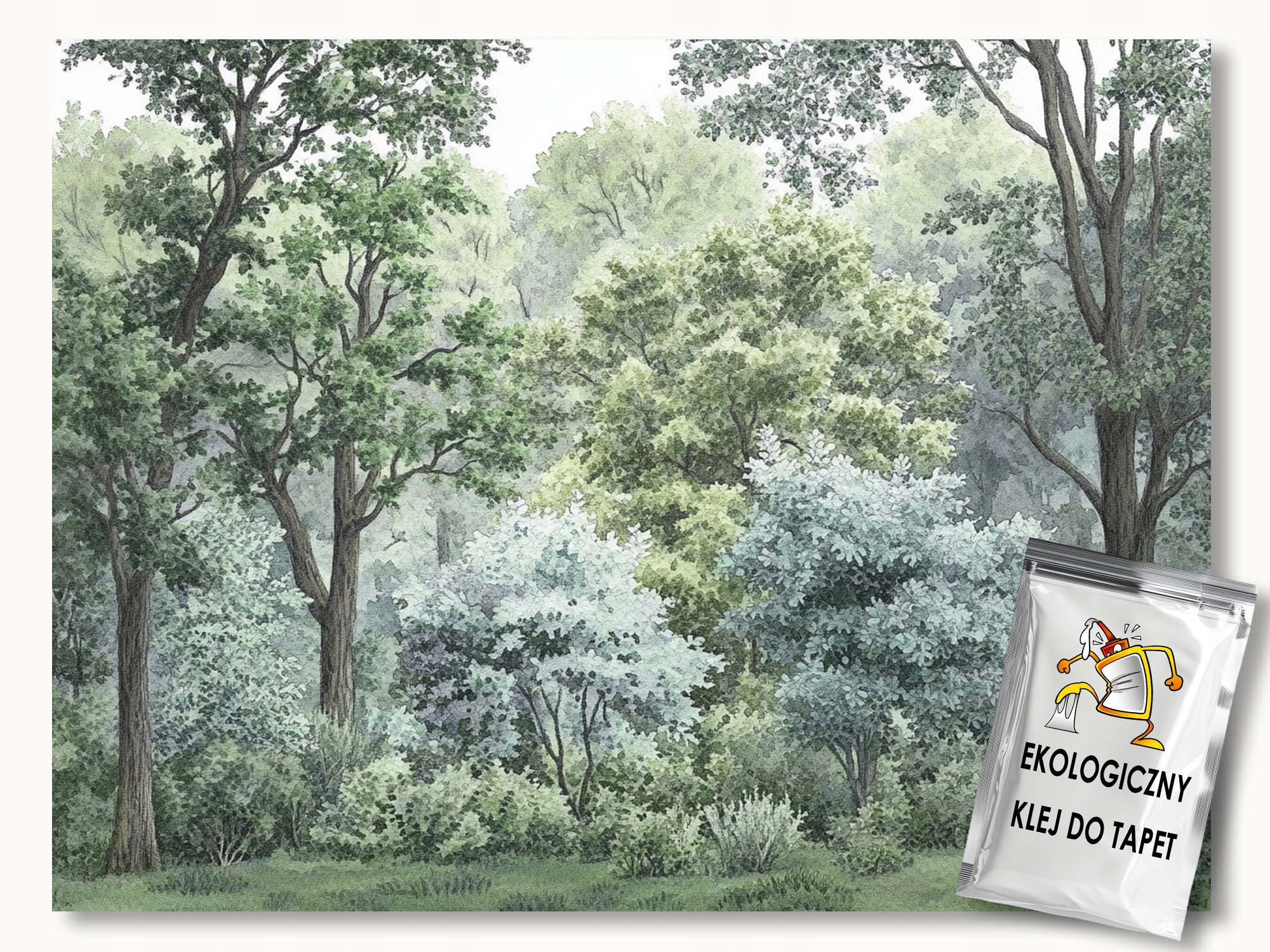 Fototapeta Flizelina Grafika Příroda Stromy Les Park Zeleň 300x250 155g