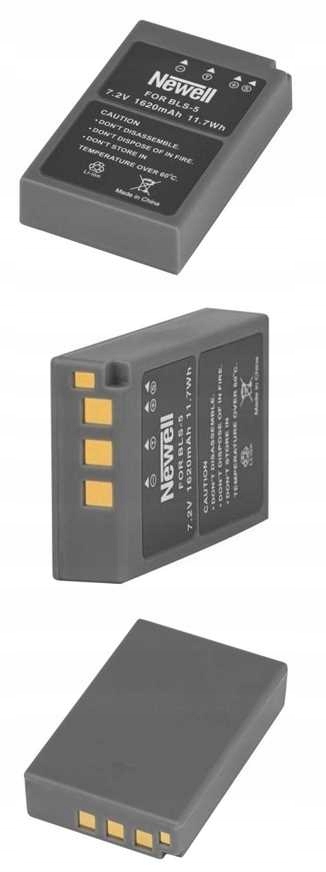 ŁADOWARKA USB + BATERIA AKUMULATOR do OLYMPUS BLS5 BLS-5 BLS-50 Marka Newell