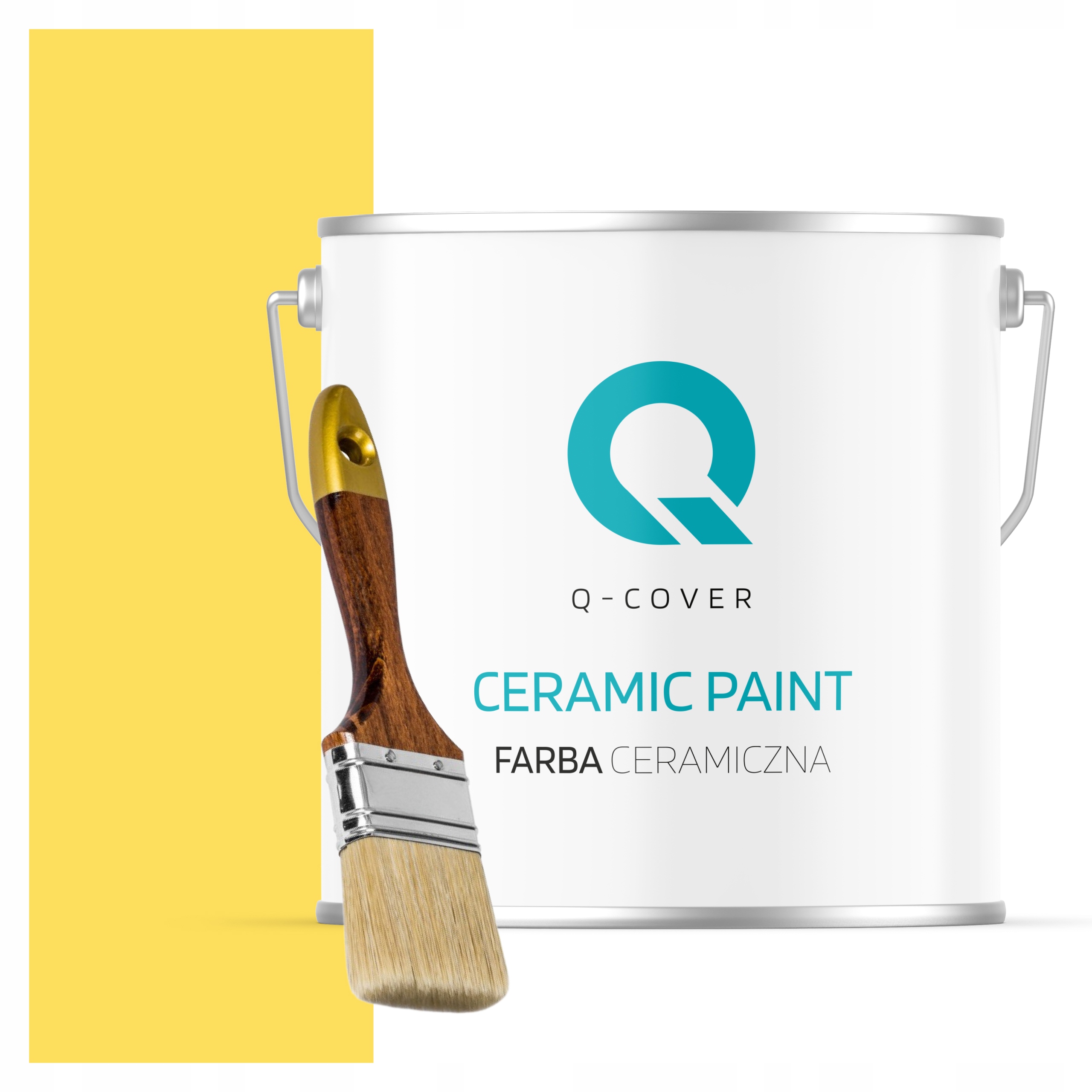 Keramická Farba Na Stenu Žltá H6872 5L Mat Poľský Výrobca Štetec