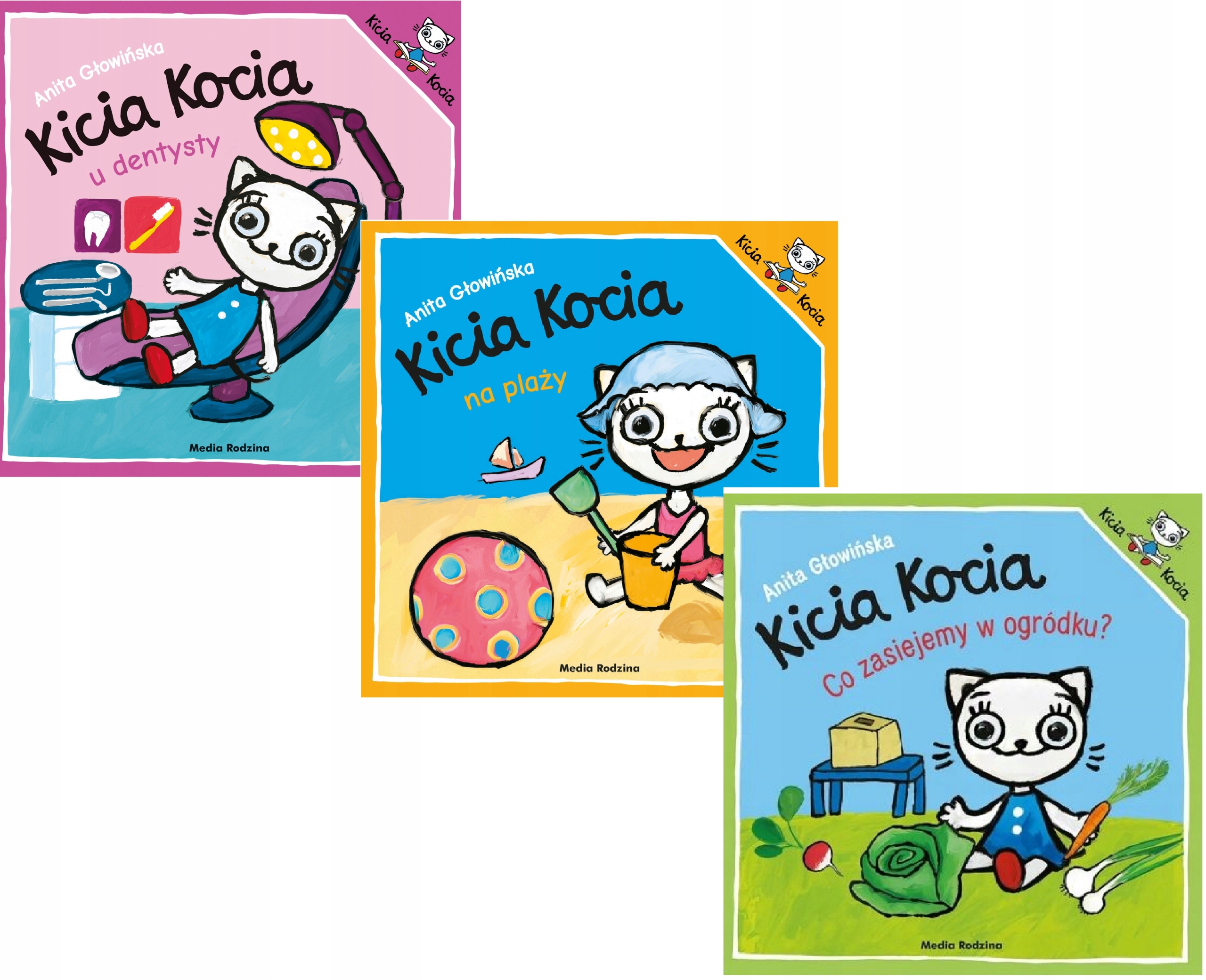 

Kicia Kocia Zestaw 3 Kolorowych Książeczek 3-PAK