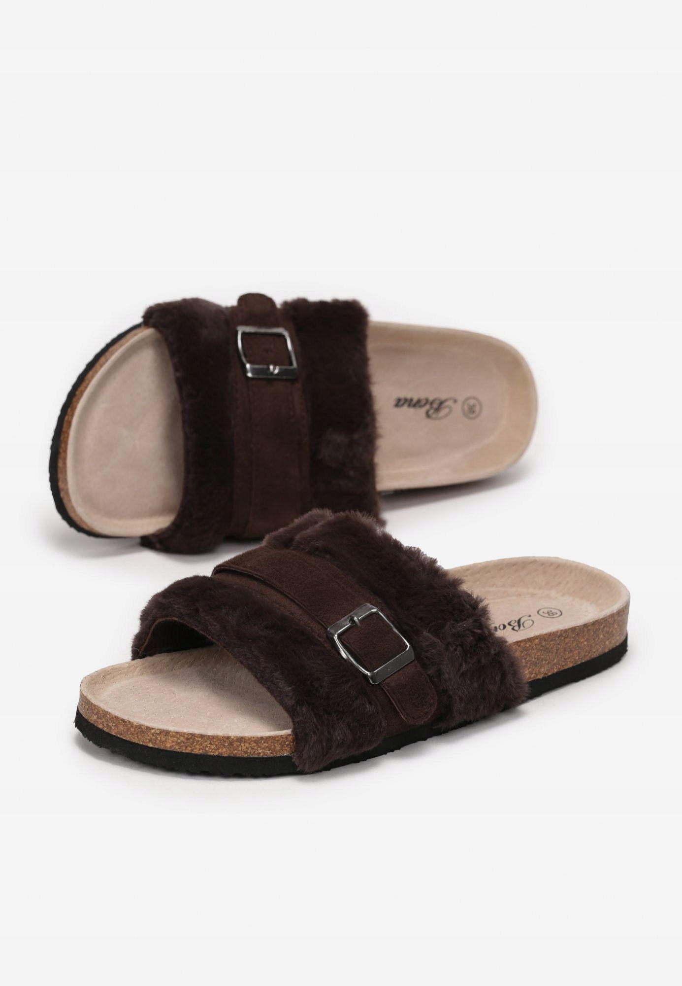 

Born2Be Brązowe Klapki damskie 39 Casual