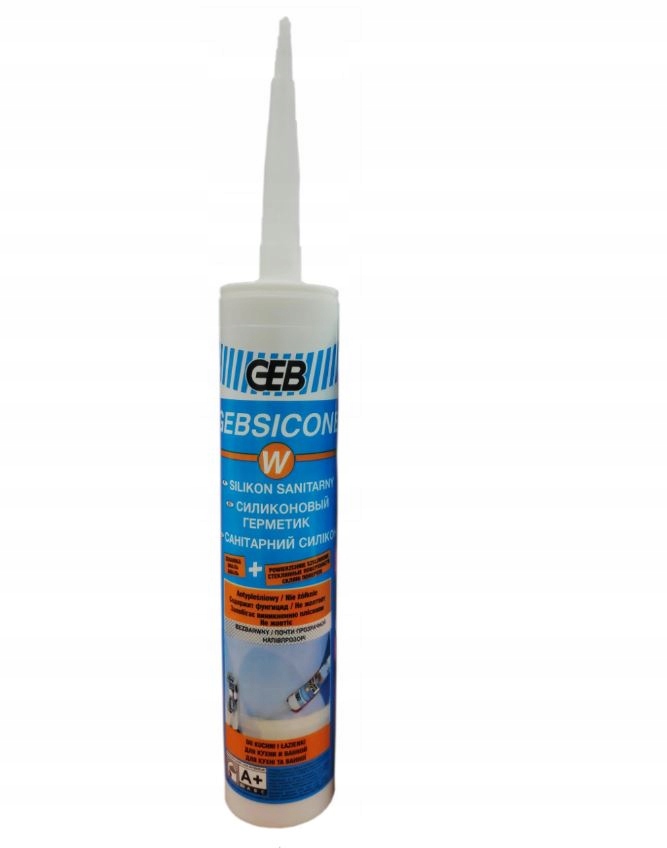 

Silikon sanitarny grzybobójczy Biały Geb 310ml