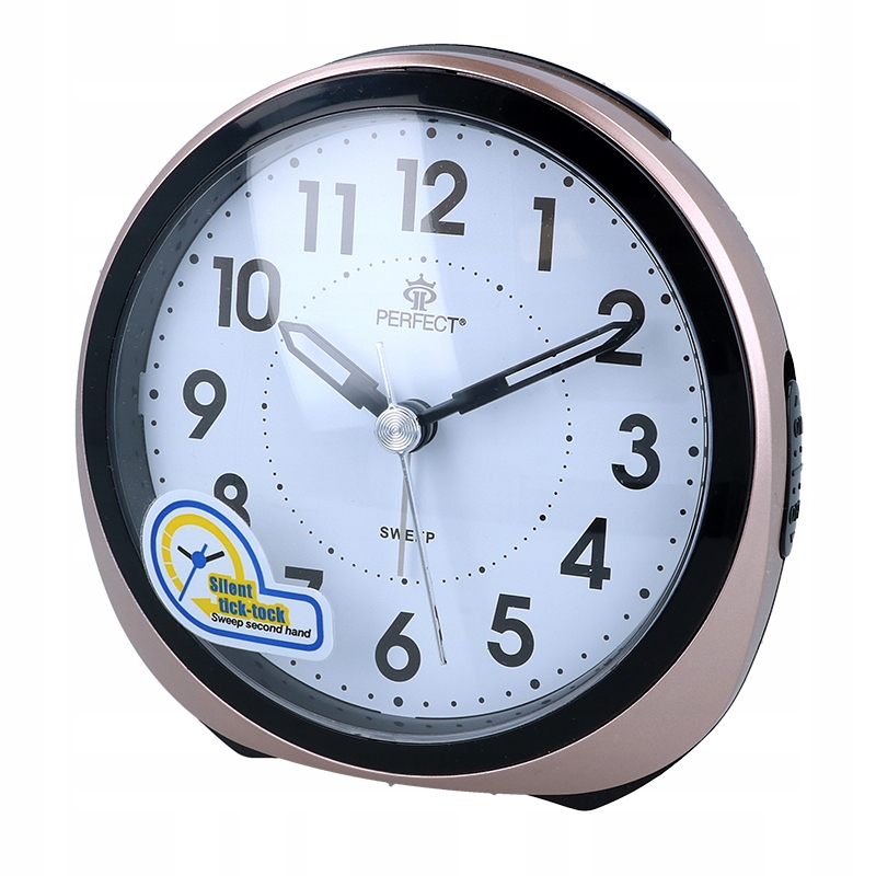 

Budzik analogowy Perfect alarm drzemka Płynący