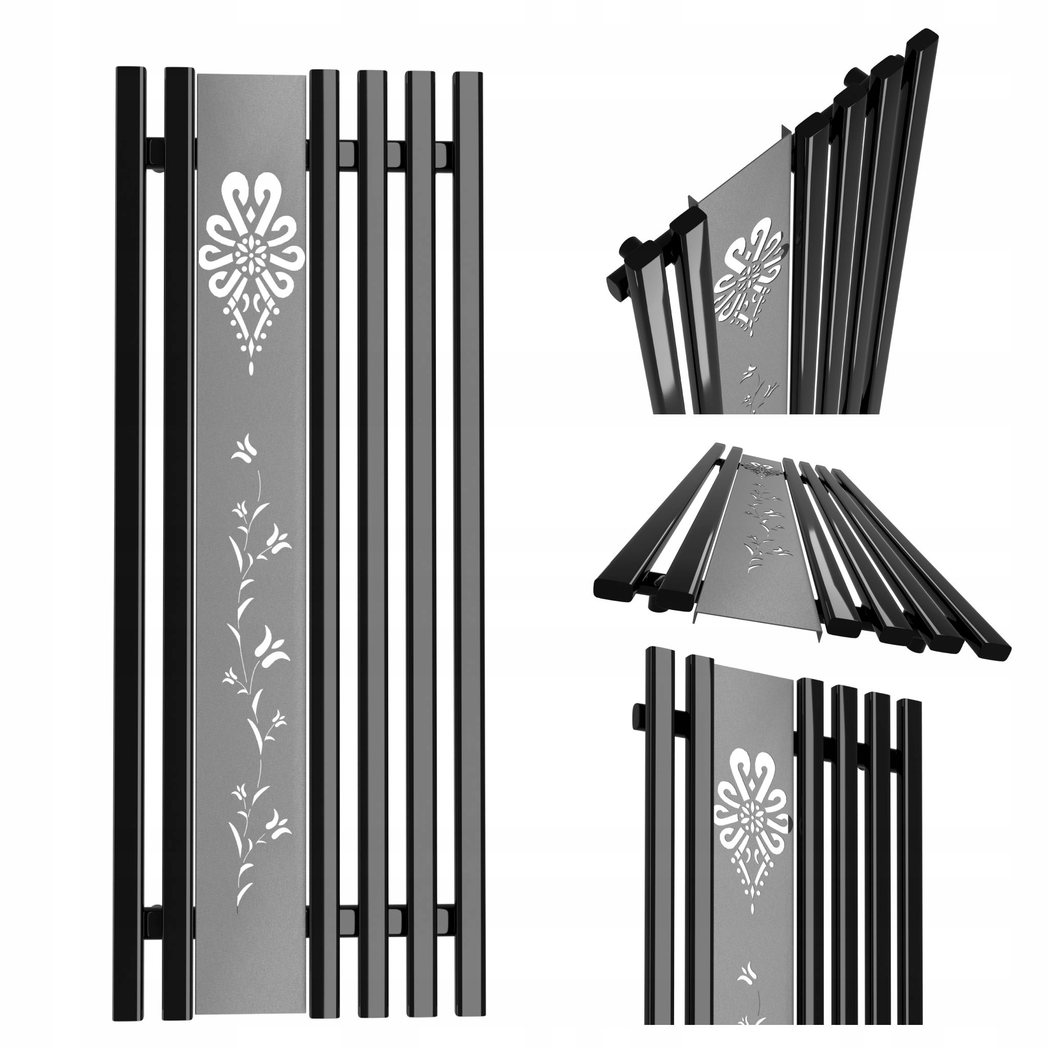 Dekorativní radiátor Parzenica 160x60 Černý Lesk