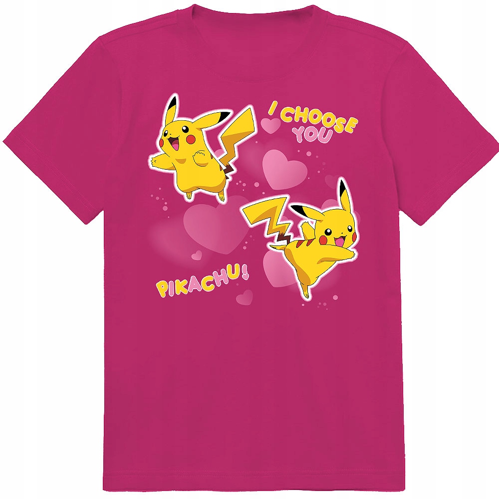 KOSZULKA DZIECIĘCA T-SHIRT DLA DZIECKA PIKACHU POKEMON 152 PREZENT JAKOŚĆ