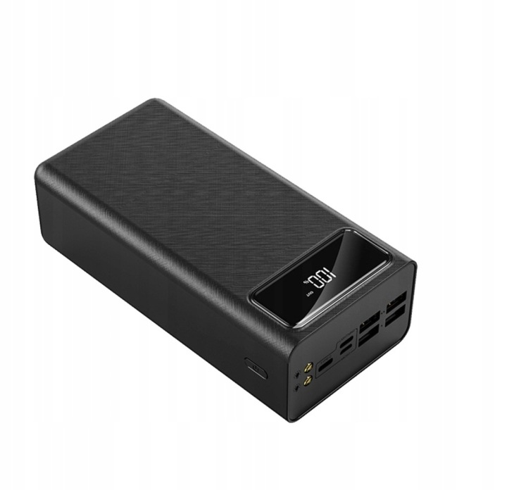 Powerbank 50000mAh  Super wydajny  LUSTRZANY EKRAN - kolor czarny