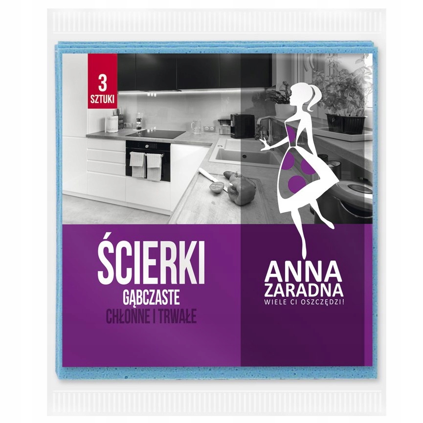 

Ścierki gąbczaste 3 szt Anna Zaradna