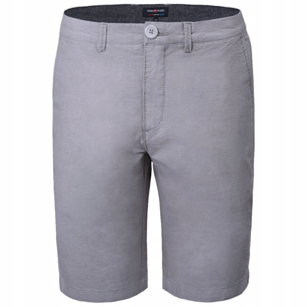 Bavlněné pánské krátké Kraťasy (šortky) Pako Jeans popelavé 30