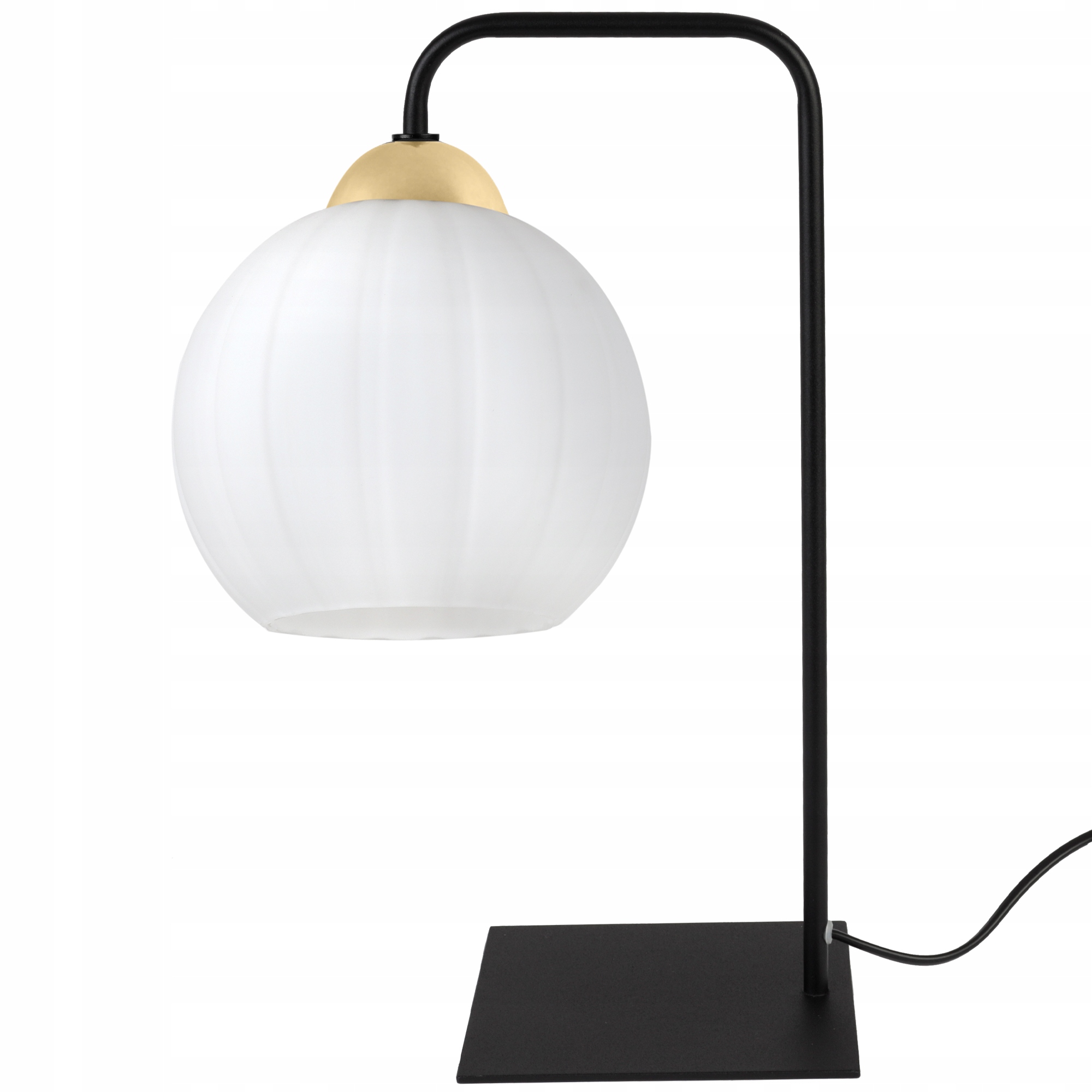 Noční Lampa Stolní Lampa Černo-zlatá Bílá Skleněná Koule E27 Moderní