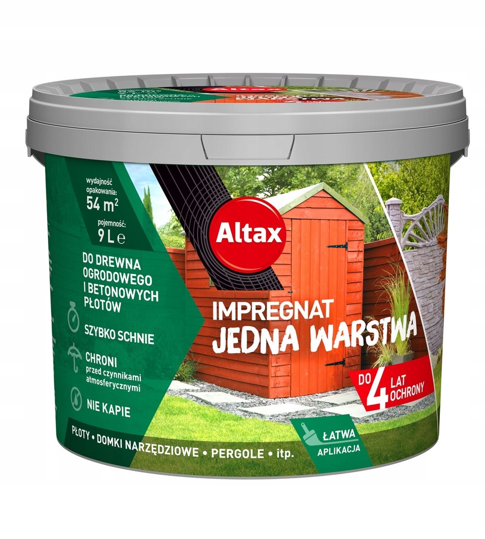 Altax Impregnat do drewna Ogrodowy 9L Tik