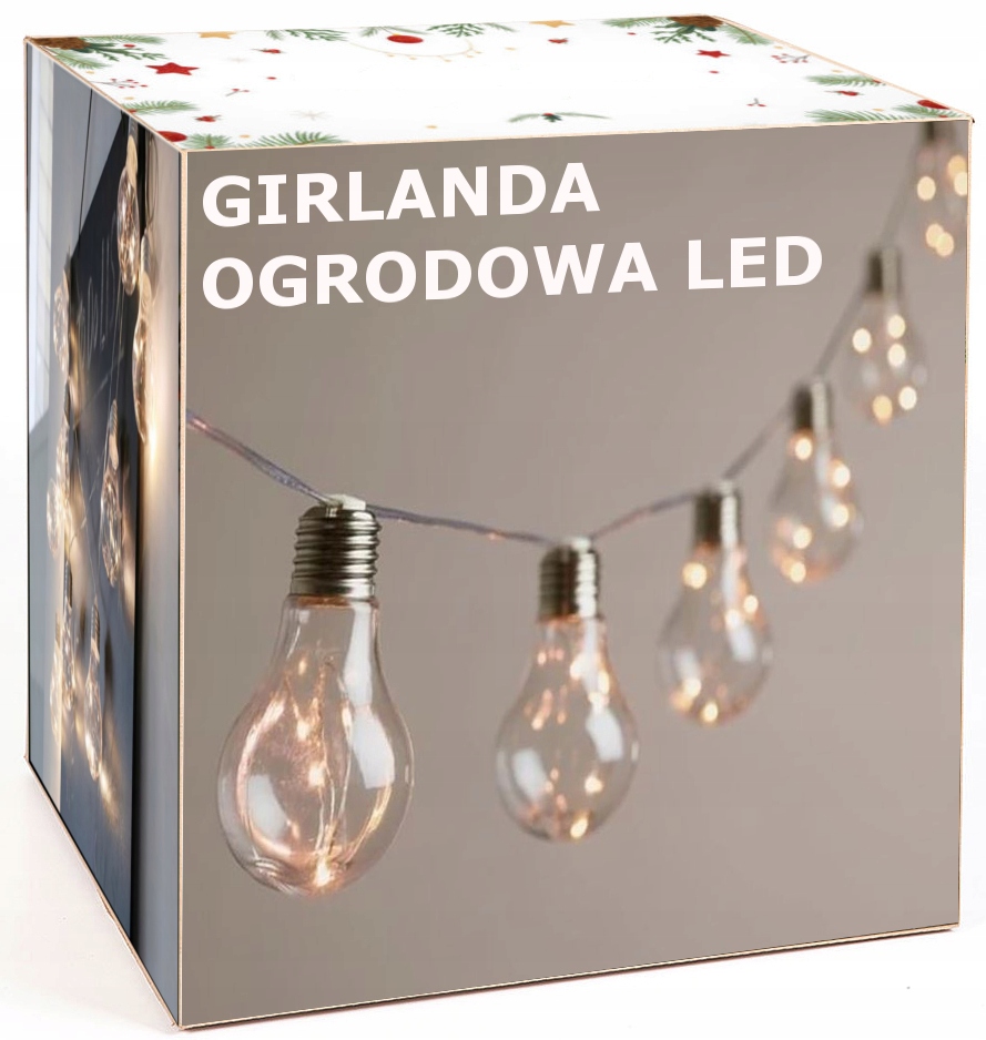 

Girlanda Ogrodowa Żarówki Microled 6m 20 Żarówek