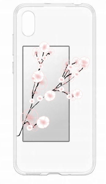 

etui silikon 1 mm kwiaty wiśni do Huawei Y5 2019