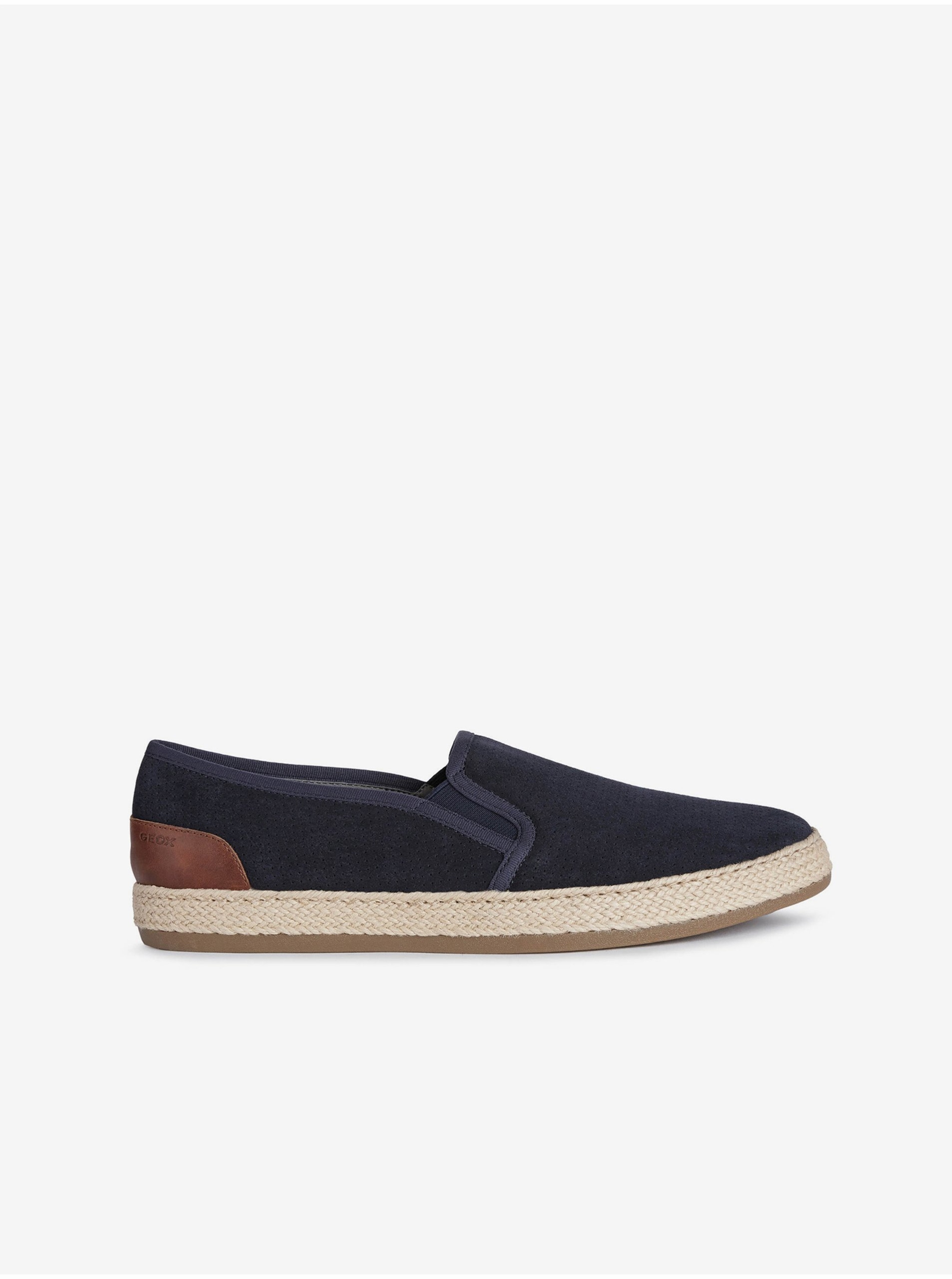 Tmavě modré pánské semišové slip on tenisky Geox Pantelleria