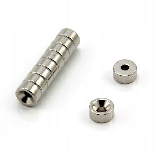 

Magnes Neodymowy Pod Wkręt 8x6/3,5x3 mm 10szt.