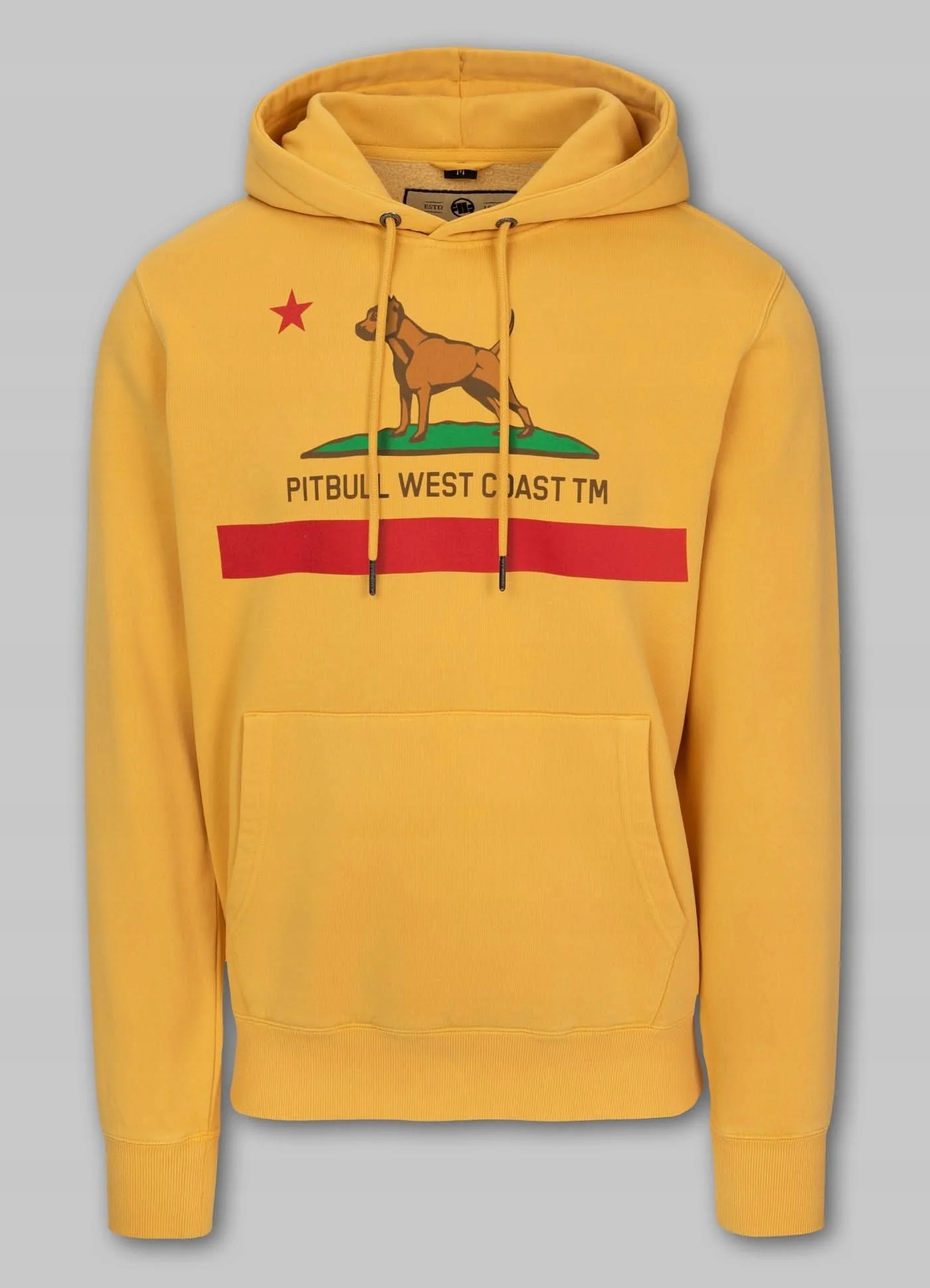 Pit Bull Mikina S Kapucí California Flag Yellow XL