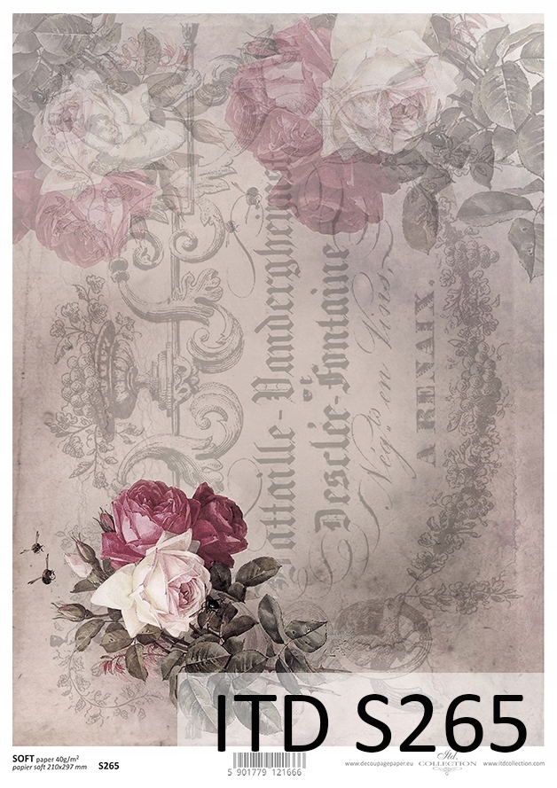 Papier Soft S0265 cienki A4 decoupage