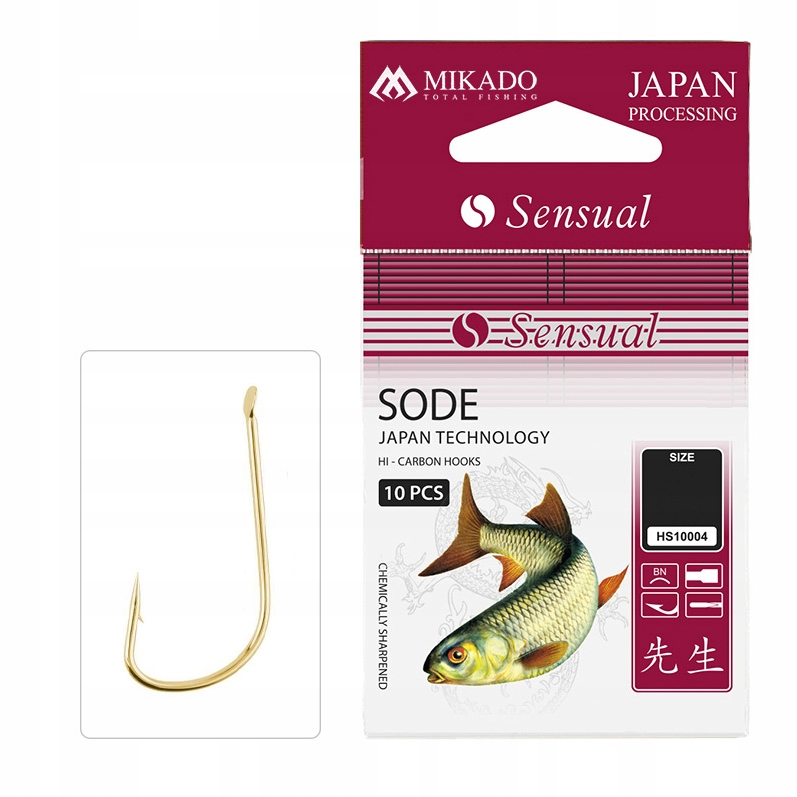 Mikado Sensual Sode Gold r.14 10szt. haczyki