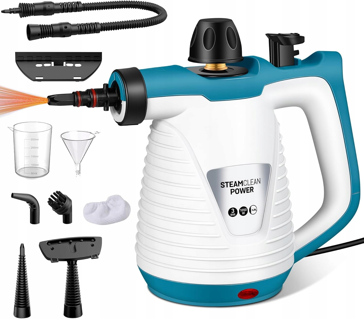 Parní čistič Ruční tlakový čistič 1050 W 350 ml Silný výkon 3 bary