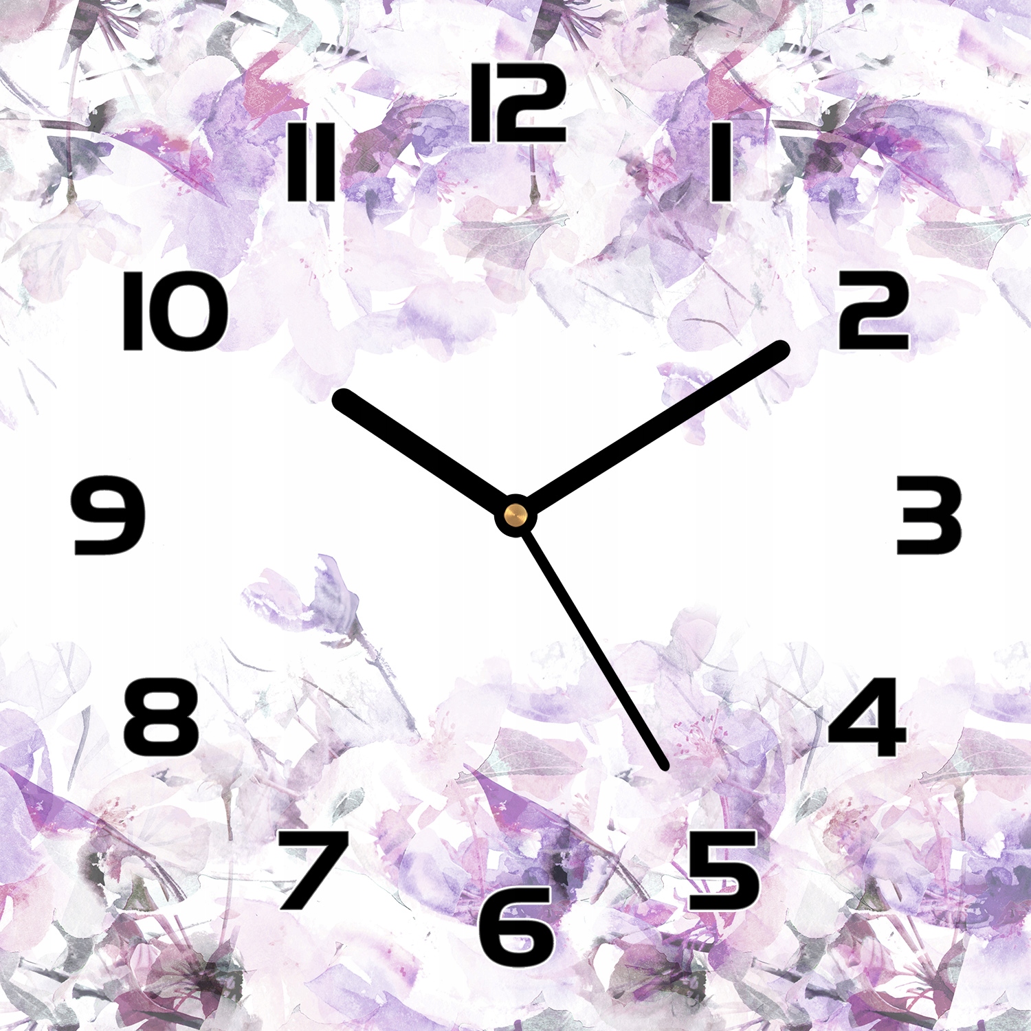 

Zegar szklany Różowa abstrakcja kwiatowa 30x30 cm