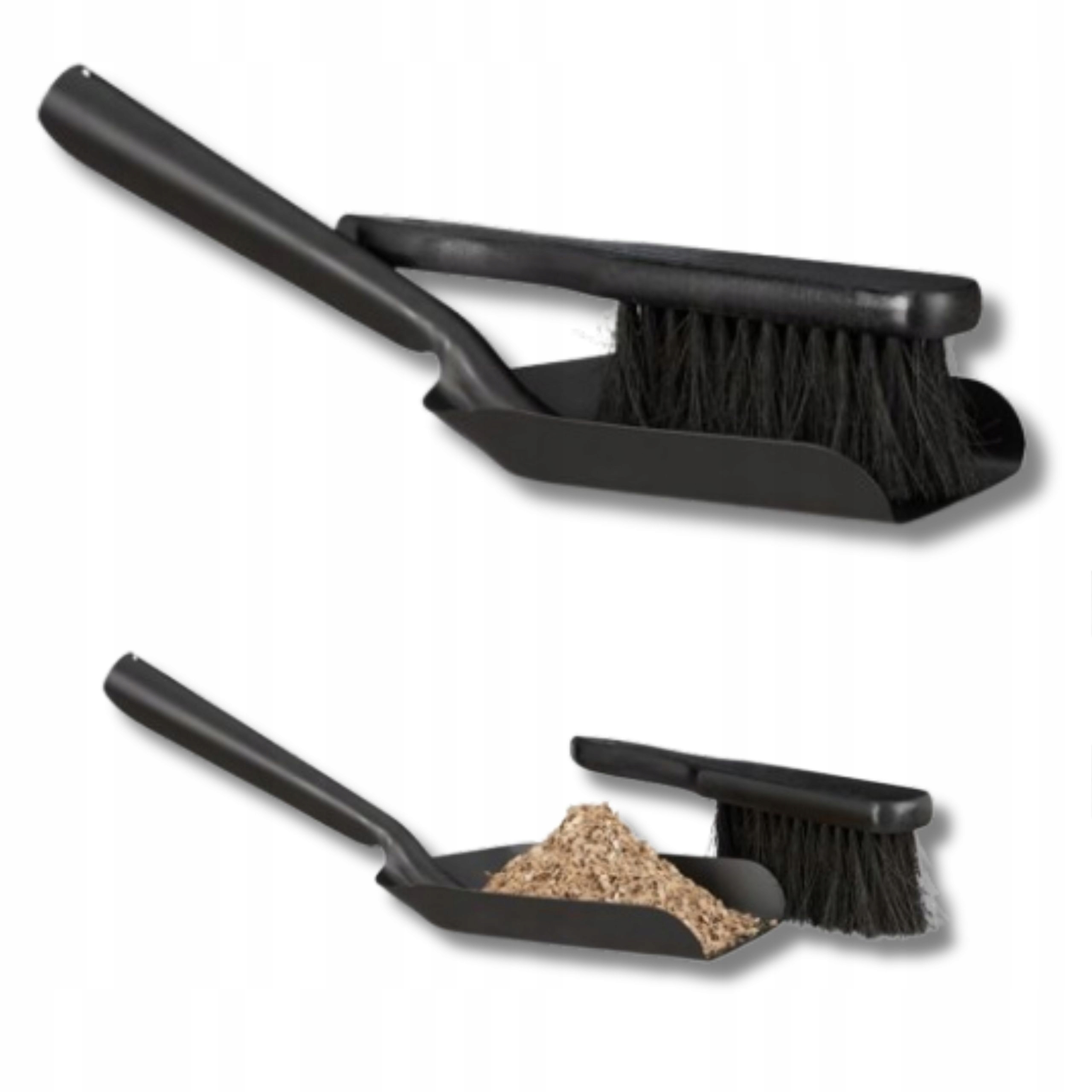 Levně Sada smetáku Lopatka na zametání úklidu Smetáček 2v1 Černý