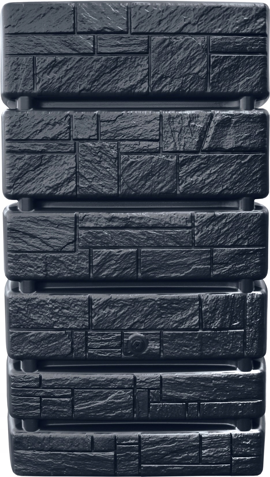 Zbiornik na deszczówkę 500 l 130 x 77,5 cm antracyt Waterform Tower Stone