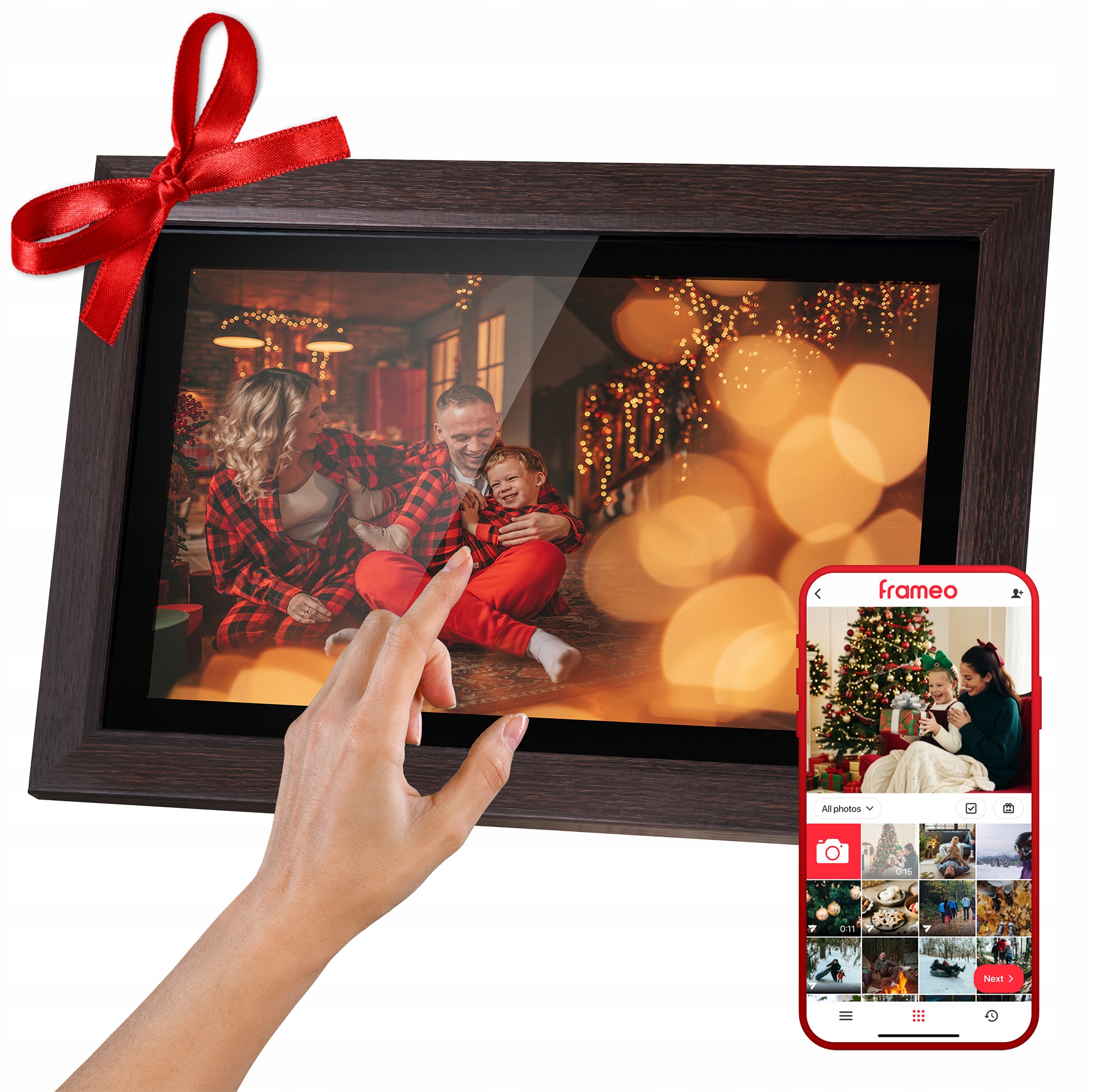 Digitální rámeček Kruger&Matz na fotografie Frameo Wi-Fi 10,1", vysoce kvalitní panel
