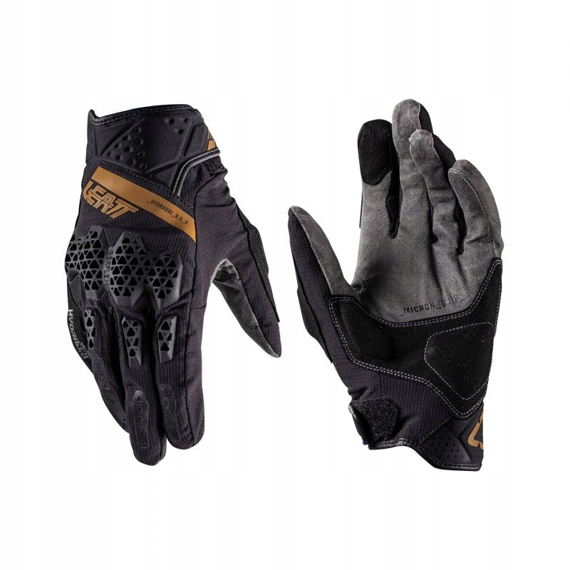 Motocyklové Rukavice Leatt Adv Hydradri 6.5 Short Stealth Black Grey S