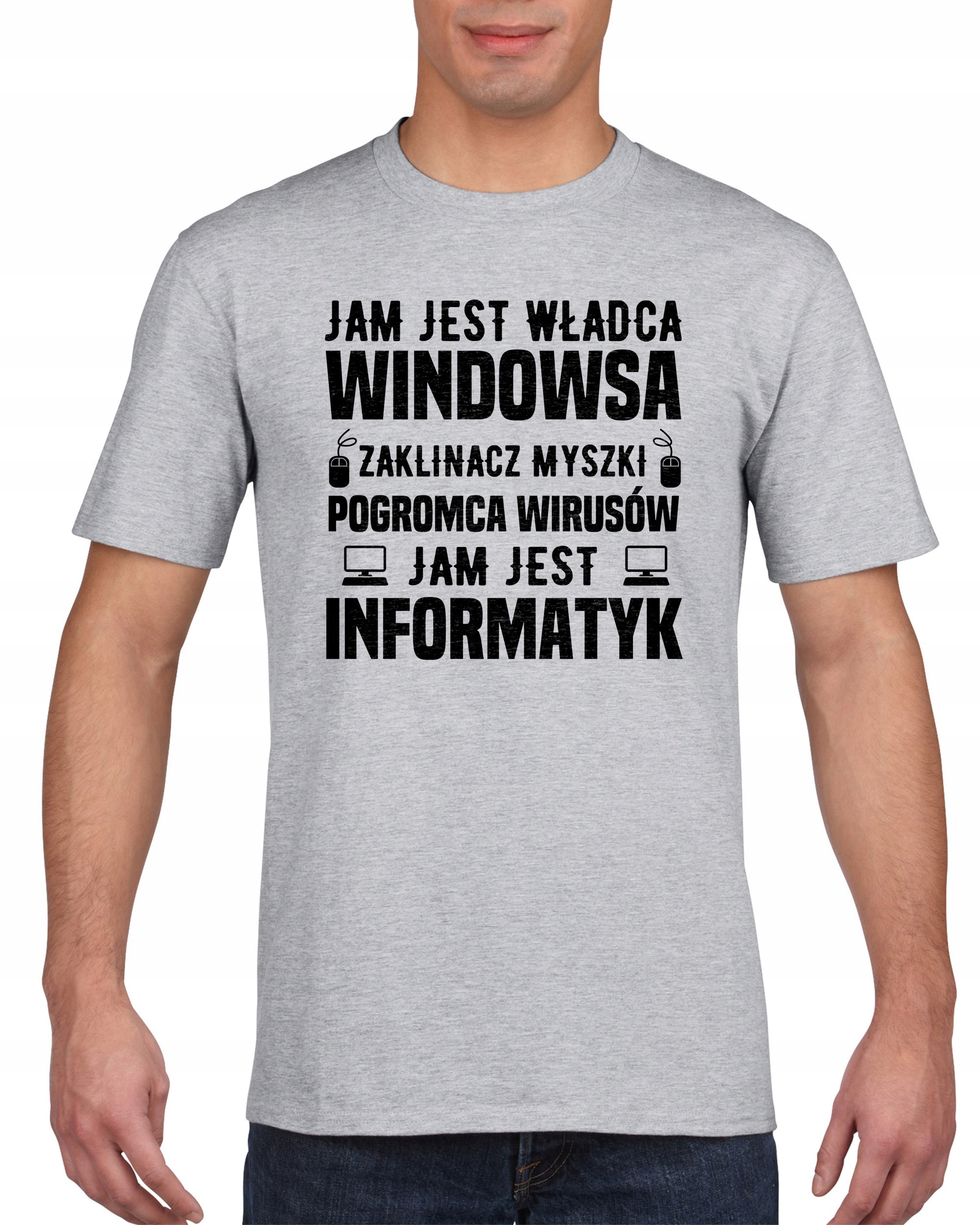 

Koszulka męska Jam jest Informatyk L