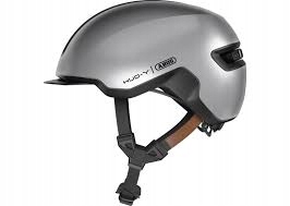 Přilba Abus Urban Hud-y L 57-61cm lesklá stříbrná