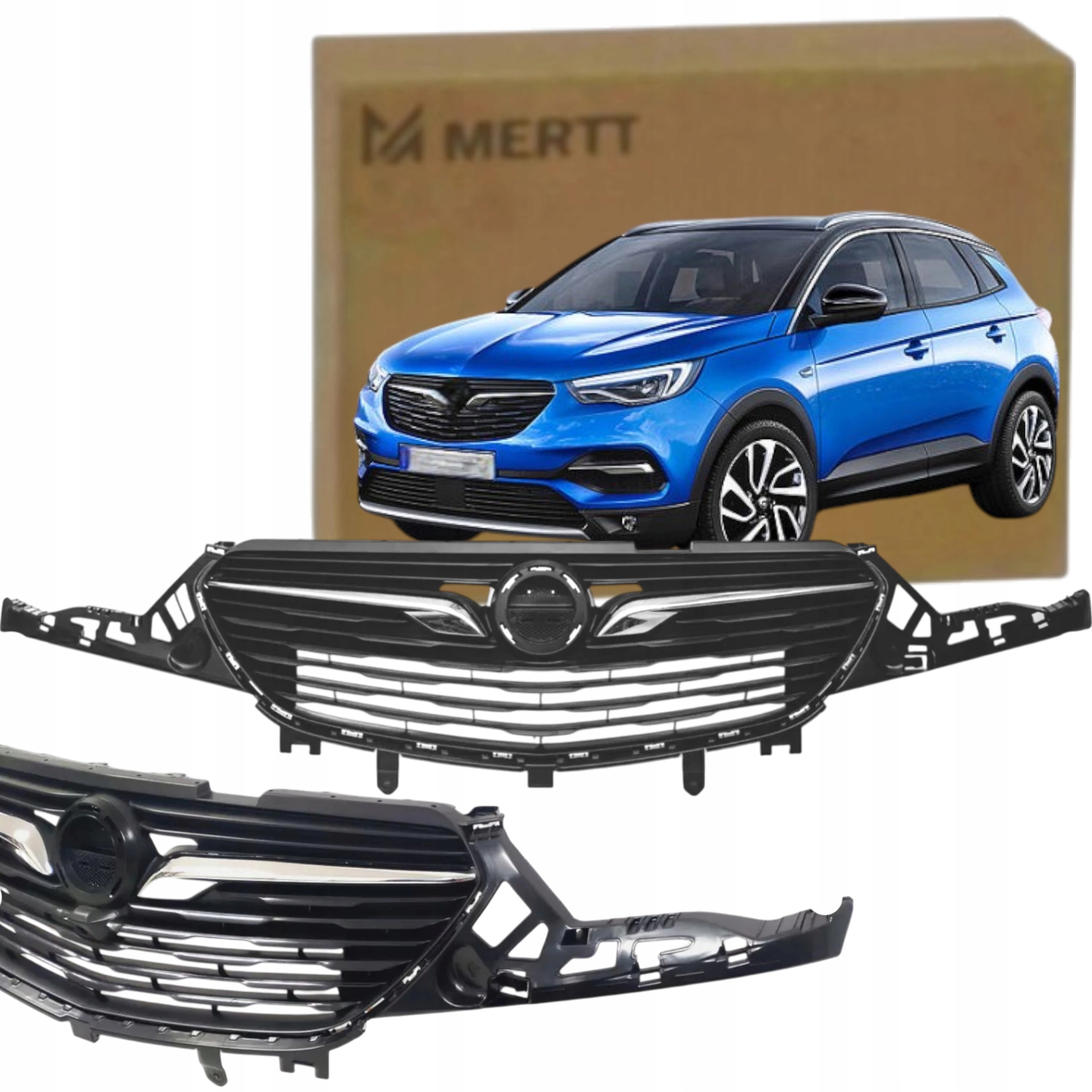 Přední Atrapa Grilu Opel Grandland X 2017-2020 Bez Kamery YP00023980