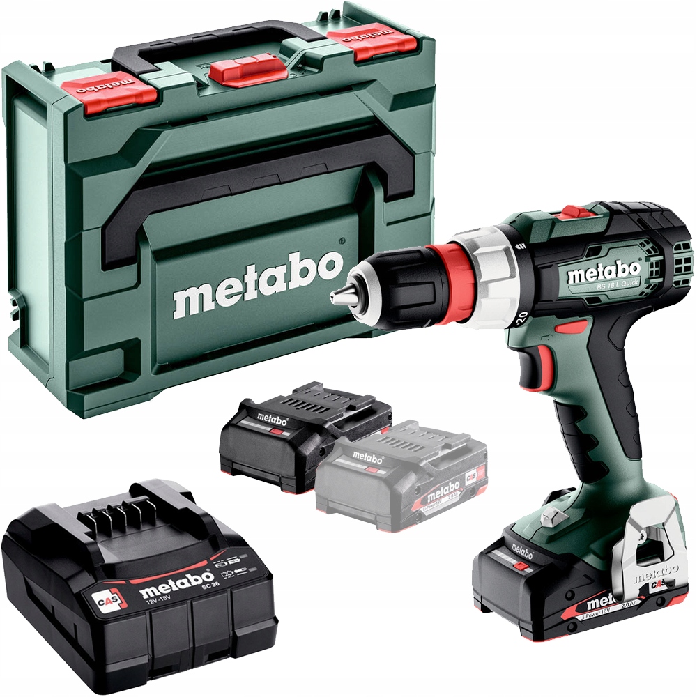 Metabo Wiertarko-wkrętarka akum. 18V 60Nm 2x2,0Ah Quick Bs 18 L 614052500