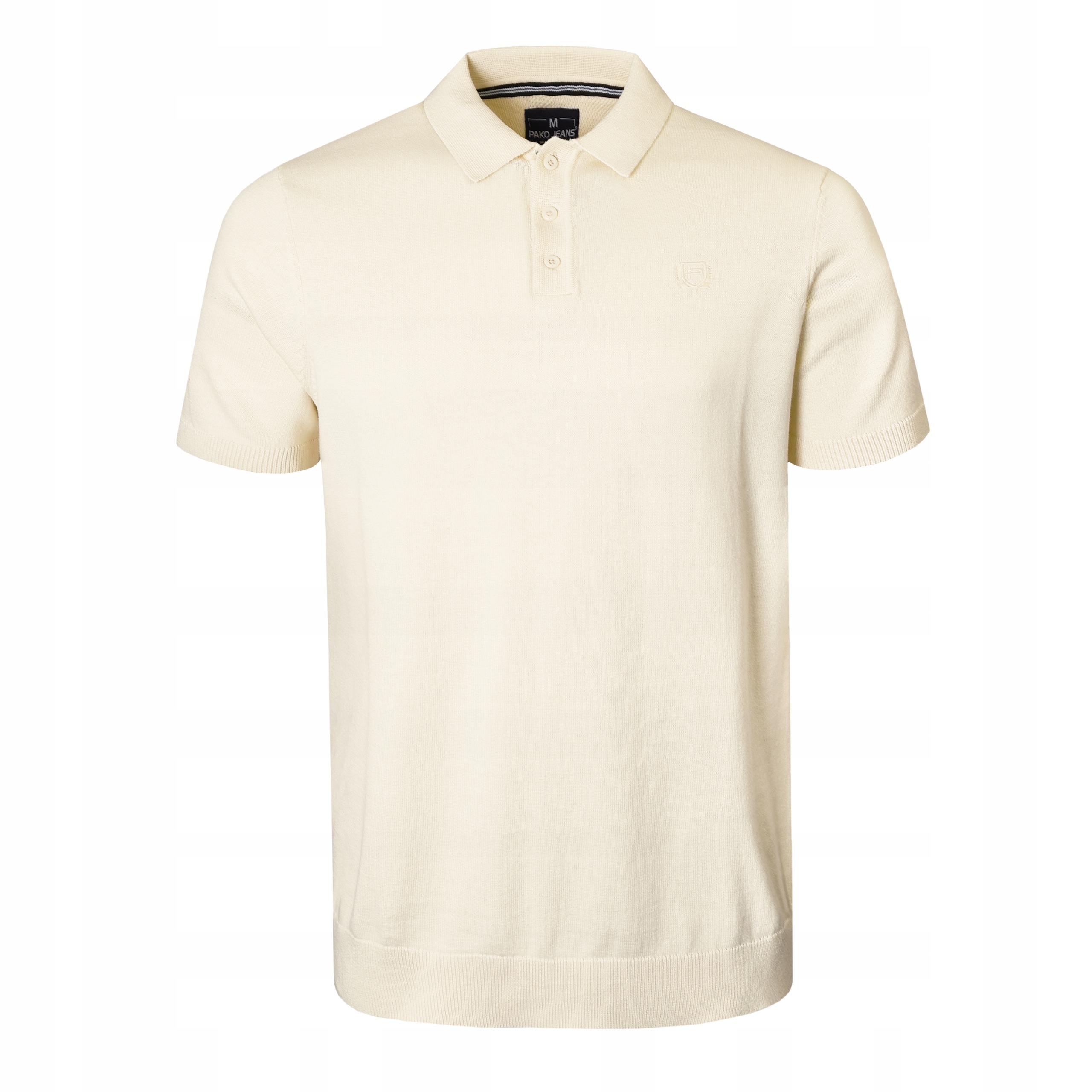 Polo Pletené Tričko Pánské bavlněné tričko Rios ecru XL