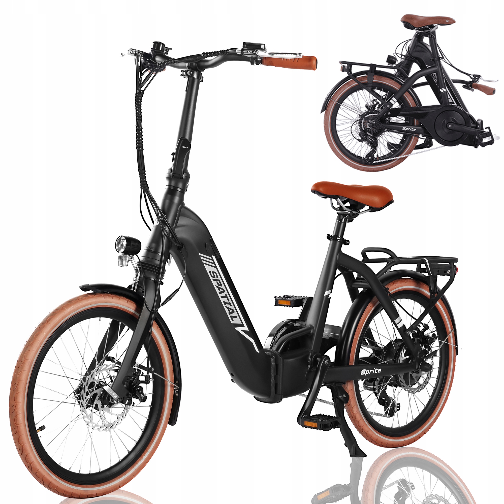 20'' skládací elektrické kolo SPATIAL-SPA2001 250W 36V10.4AH 374.4wh 25km/h