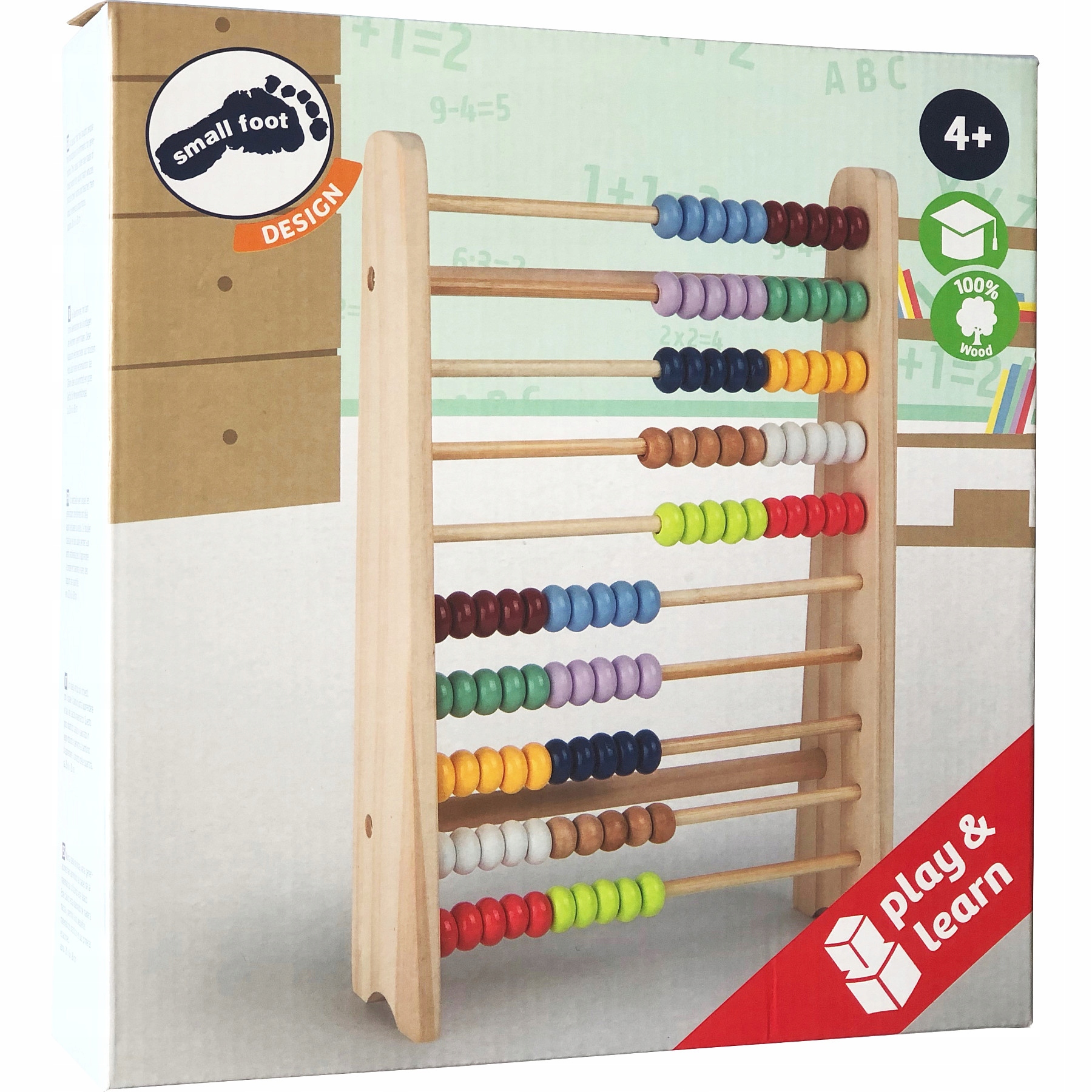 LICZYDŁO drewniane 28 cm - liczy do 10 MILIARDÓW Rodzaj nauka liczenia
