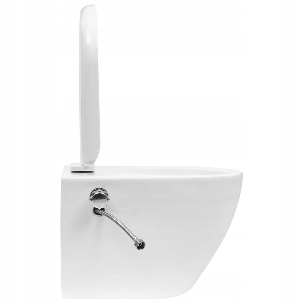 TOALETA BEZKOŁNIERZOWA ZE SPŁUCZKĄ PODTYNKOWĄ, CER Linia vidaXL