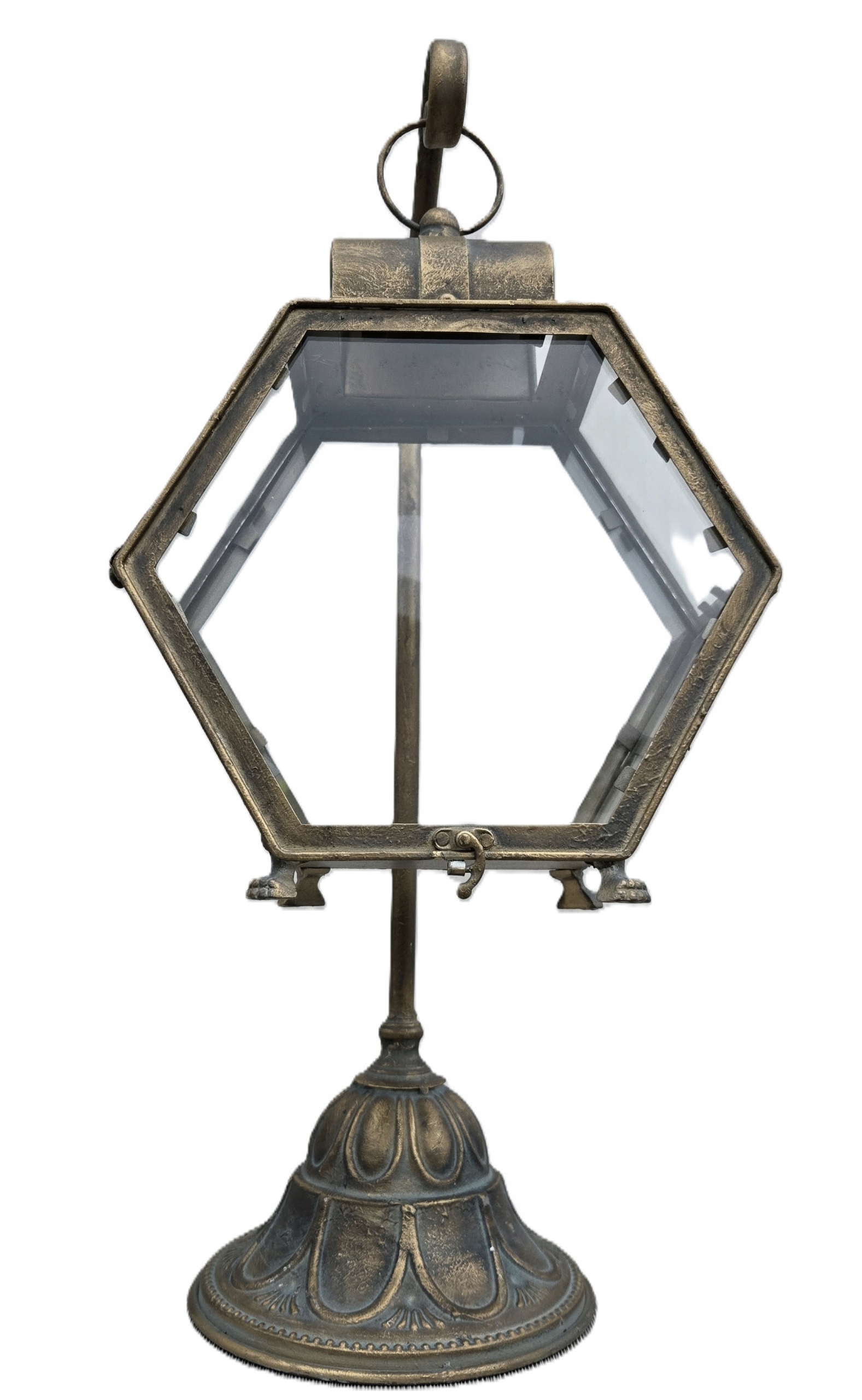 Lampáš lampáš záhradný lampáš dekorácia stojaci na ruke darček