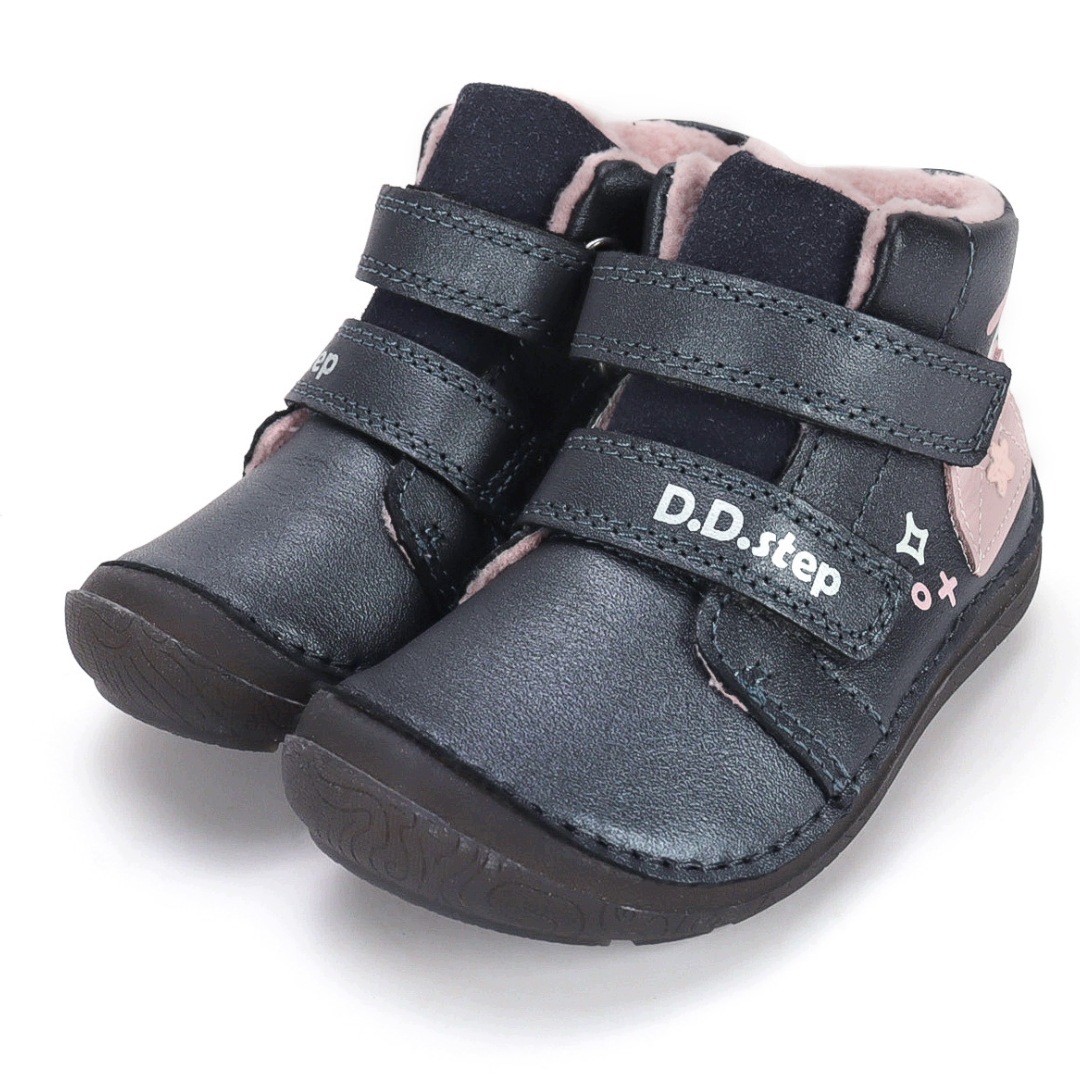 D.D Step A116-62403B Buty Barefoot Ocieplane Skórzane Jesienne Lead R 25