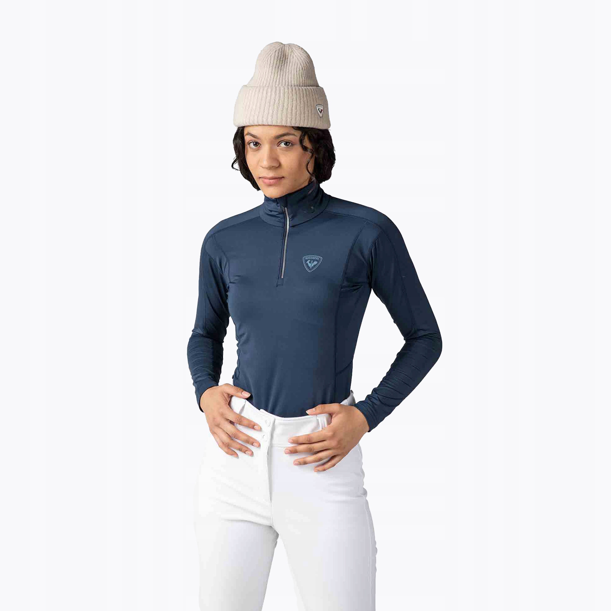 Dámský termoaktivní dlouhý rukáv Rossignol Classique 1/2 Zip dark navy L