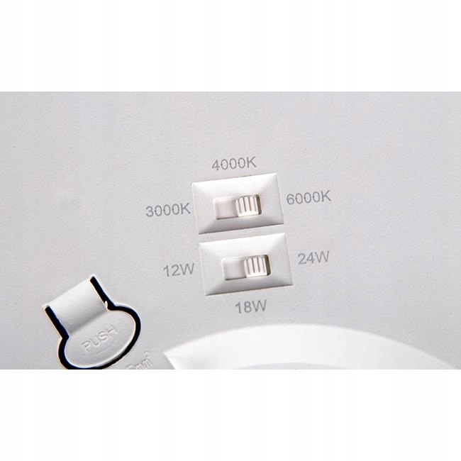 Panel LED 8-in-1 24W czarny 3/4/6000K Marka LVT