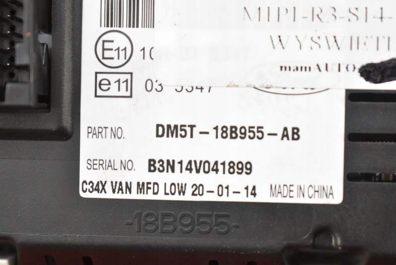display DM5T-18B955-AB FORD FOCUS MK3 11-15